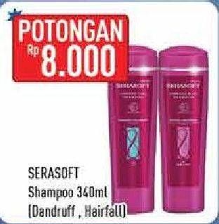 Promo Harga SERASOFT Shampoo Dandruff, Hair Fall Treatment 340 ml - Hypermart