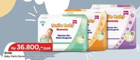 Promo Harga Goon Smile Baby Ekonomis Pants L26, M30, XL24 24 pcs - TIP TOP