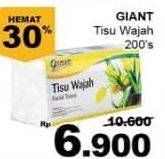 Promo Harga GIANT Tisu Wajah 200 pcs - Giant