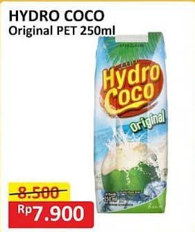 Hydro Coco Minuman Kelapa Original 250 ml Diskon 7%, Harga Promo Rp7.900, Harga Normal Rp8.500