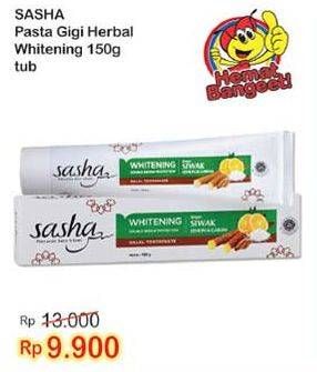 Promo Harga SASHA Toothpaste Whitening 150 gr - Indomaret