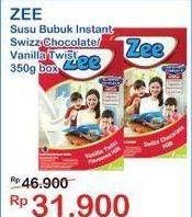 Promo Harga ZEE Susu Bubuk Swizz Chocolate, Vanilla Twist 350 gr - Indomaret