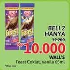 Promo Harga Walls Feast Vanilla, Chocolate 65 ml - Alfamidi