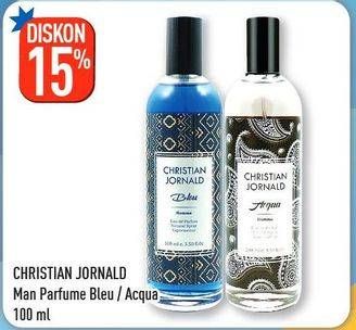 Promo Harga CHRISTIAN JORNALD Eau De Parfum Bleu, Acqua 100 ml - Hypermart