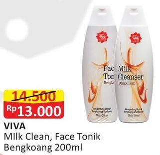 Promo Harga VIVA Milk Cleanser/Face Tonic 200ml  - Alfamart