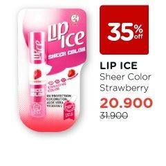 Promo Harga LIP ICE Sheer Color Strawberry 2 gr - Watsons