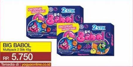 Promo Harga Big Babol Candy Gum per 2 pcs 22 gr - Yogya