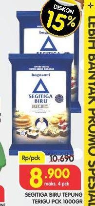 Promo Harga Bogasari Tepung Terigu Segitiga Biru 1 kg - Superindo