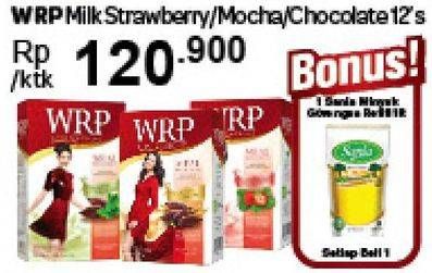Promo Harga WRP Lose Weight Meal Replacement Strawberry, Mocca, Chocolate 12 pcs - Carrefour