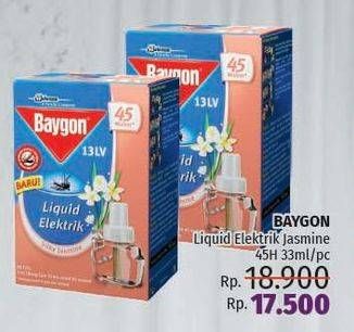 Promo Harga BAYGON Liquid Electric Refill Silky Jasmine 33 ml - LotteMart