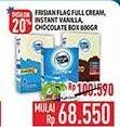 Promo Harga Frisian Flag Susu Bubuk Full Cream, Instant, Cokelat 800 gr - Hypermart