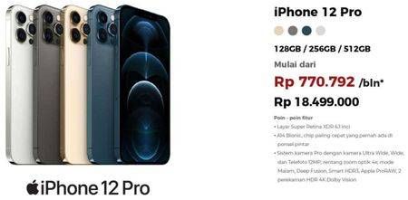 Promo Harga APPLE iPhone 12 Pro 1 pcs - Erafone