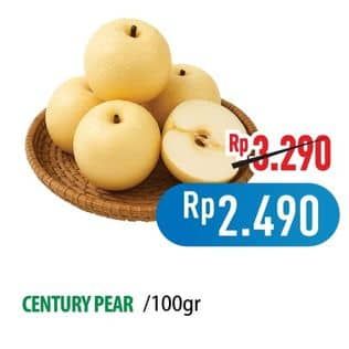 Promo Harga Pear Century per 100 gr - Hypermart
