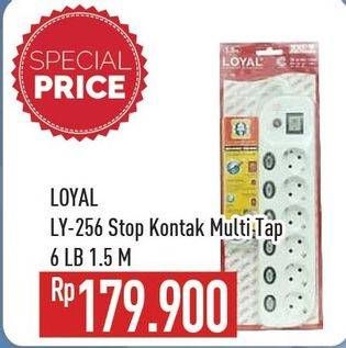 Promo Harga LOYAL LY 256 Stop Kontak Multitap 6 LB  - Hypermart