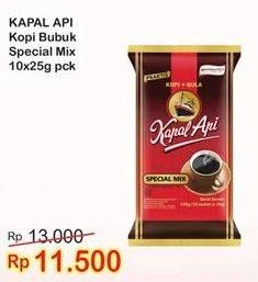 Promo Harga Kapal Api Kopi Bubuk Special Mix per 10 sachet 25 gr - Indomaret