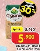 Promo Harga Arla Full Cream Milk UHT Organic 200 ml - Superindo