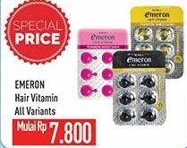 Promo Harga EMERON Hair Vitamin All Variants 6 pcs - Hypermart