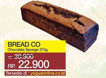 Promo Harga BREAD CO Chocolate Sponge 375 gr - Yogya