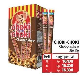 Promo Harga CHOKI-CHOKI Coklat Chococashew per 20 pcs 11 gr - Lotte Grosir