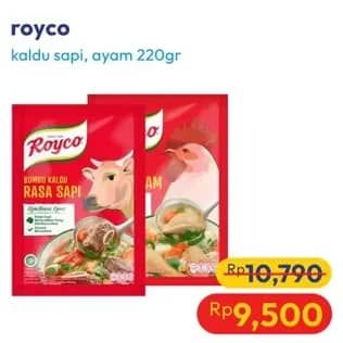Promo Harga Royco Penyedap Rasa Sapi, Ayam 230 gr - Hypermart