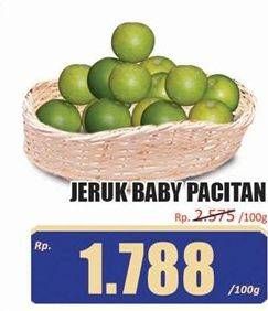 Promo Harga Jeruk Baby Pacitan per 100 gr - Hari Hari