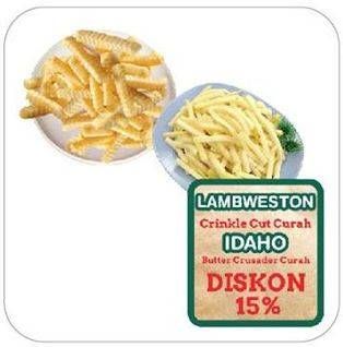 Promo Harga Lambweston Crinkle Cut / Idaho Butter Crusader Curah  - Yogya