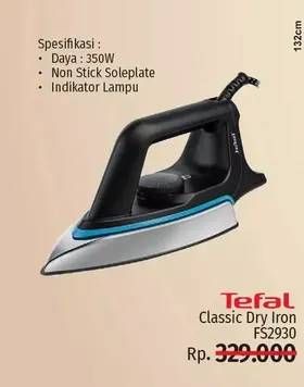 Promo Harga TEFAL FS2930 | Classically Dry Iron  - LotteMart