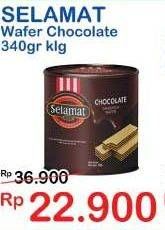 Promo Harga SELAMAT Wafer Chocolate 340 gr - Indomaret