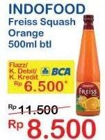 Promo Harga FREISS Syrup Squash Orange 500 ml - Indomaret