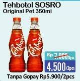 Promo Harga SOSRO Teh Botol Original per 2 botol 350 ml - Alfamart