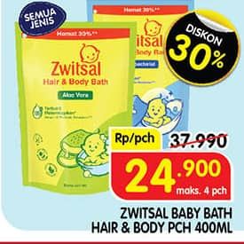 Promo Harga Zwitsal Natural Baby Bath 2 In 1 All Variants 400 ml - Superindo