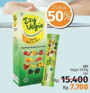 Promo Harga EZY VEGIE Extra Buah Dan Sayur per 5 pcs 10 gr - LotteMart
