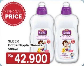 Promo Harga SLEEK Baby Bottle, Nipple and Accessories Cleanser 500 ml - Hypermart