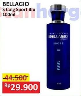 Promo Harga Bellagio Sport Spray Cologne Blu 100 ml - Alfamart