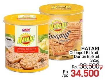 Promo Harga Asia Hatari Biscuit Cocopuff, Durian 325 gr - LotteMart