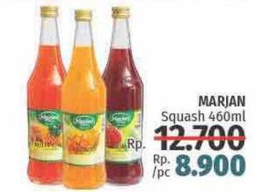 Promo Harga MARJAN Syrup Squash 450 ml - LotteMart