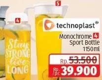Promo Harga Technoplast Monochrome Sport Bottle 1150 ml - Lotte Grosir