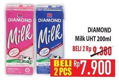 Promo Harga Diamond Milk UHT 200 ml - Hypermart