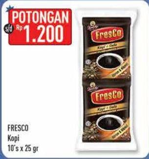 Promo Harga FRESCO Kopi Gula per 10 sachet 25 gr - Hypermart