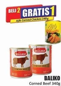Promo Harga BALIKO Corned Beef Original 340 gr - Hari Hari