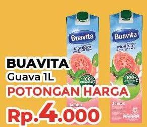 Promo Harga Buavita Fresh Juice Guava 1000 ml - Yogya