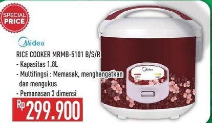 Promo Harga MIDEA MRMB 5101 Rice Cooker B/S/R  - Hypermart