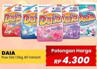 Promo Harga Daia Deterjen Bubuk All Variants 1500 gr - Yogya