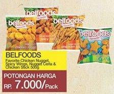Promo Harga BELFOODS FAVORITE Chicken Nugget / Spicy Wings / Chicken Stick 500gr  - Yogya