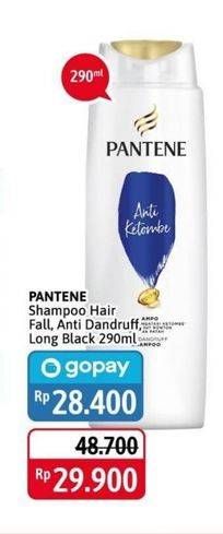 Promo Harga PANTENE Shampoo Hair Fall Control, Anti Dandruff, Long Black 290 ml - Alfamidi