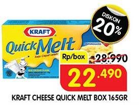 Promo Harga KRAFT Quick Melt 165 gr - Superindo