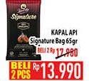 Promo Harga Kapal Api Signature 2 In 1 Kopi + Gula 65 gr - Hypermart