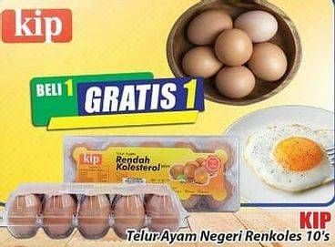 Promo Harga KIP Telur Ayam Negeri Rendah Kolesterol 10 pcs - Hari Hari