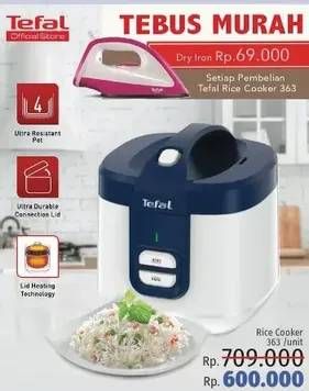 Promo Harga TEFAL RK363 | Rice Cooker 2 L  - LotteMart