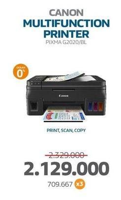 Promo Harga Canon Pixma G2020 Printer  - Electronic City